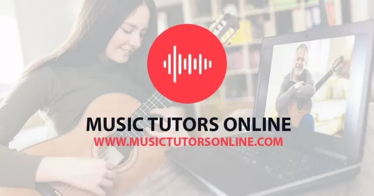 Music Tutors Online banner promoting online music lessons via video call