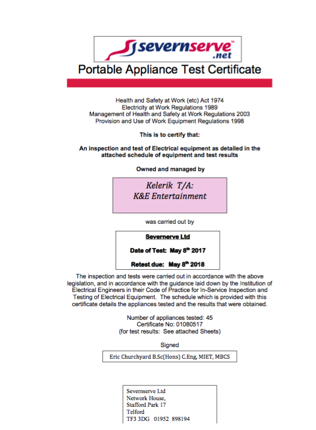 Small Appliance Testing and Certification