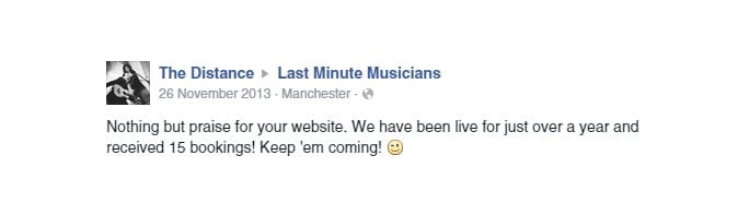 Testimonial by Distance