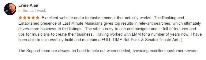 Testimonial by Ernie