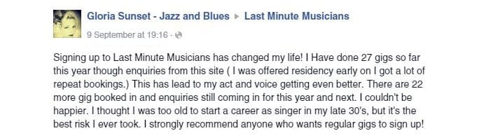 Testimonial by Gloria