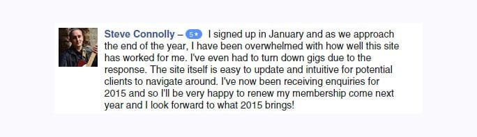 Testimonial by Steve