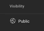The visibility column in YouTube Studio set to Public
